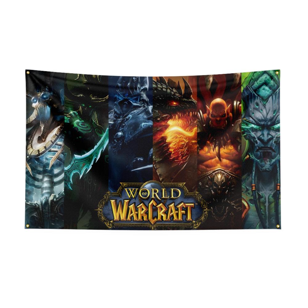23ft 35ft Bandiera di World of Warcrafts Wow Poliestere Stampata Digitalmente Arazzo Gioco Tenda Per Decorazione Dota1s