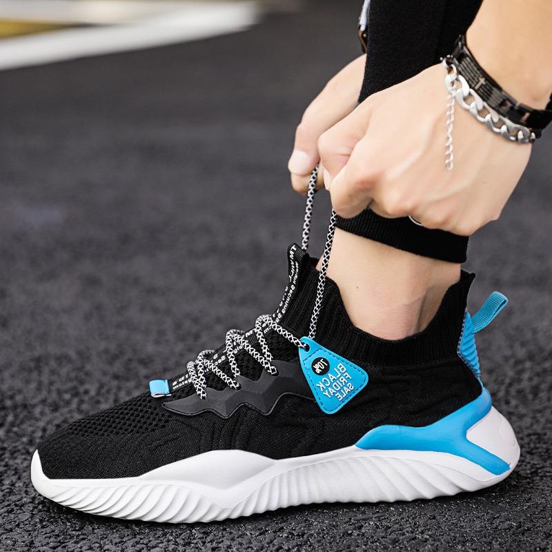 New Men's Shoes, Casual Shoes, Men's Sports Shoes, Flying Woven Breathable Running Shoes, Men's Shoes