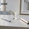 Elegant Angel Home Accent 3D Printed Figurine with Large Wings, Decorative Statue, Smooth Edge Sculpture Art Crafts Decoration for Shelf