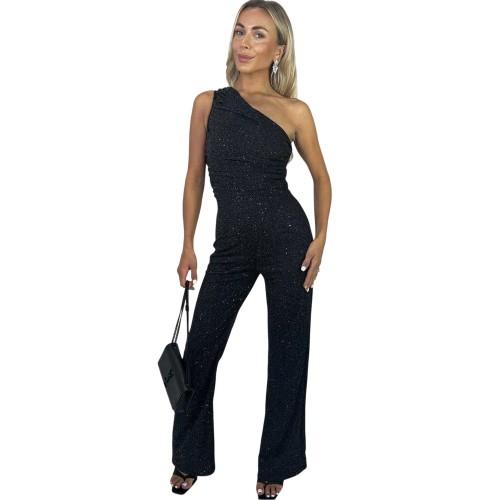 AX Paris Womens/Ladies Sparkle One Shoulder Jumpsuit
