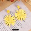 Rattan Fashion Seaside Vintage Ear Jewelry Female Flowers
