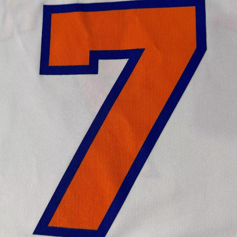 Adidas X NBA Collaboration Knicks Team Anthony Logo V-Neck 7 Print Sleeveless Basketball Jersey Unisex Jersey White 7818A-333-AEB1474