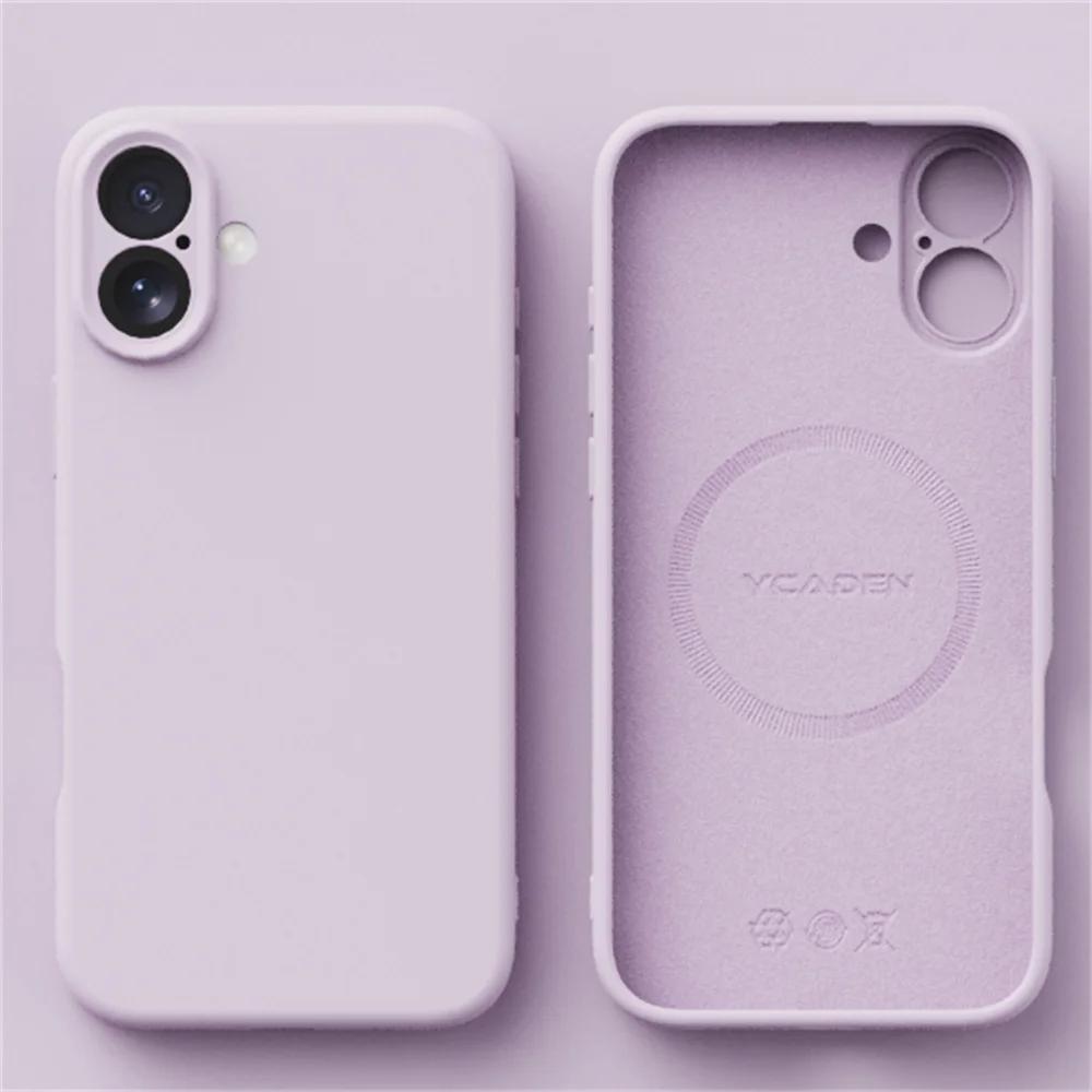 NEW Luxury Magsafe Wireless Charge Matte Cover For iPhone 16E 16 Plus 15 14 13 12 Pro Max 11 Camera Protection Back Cover