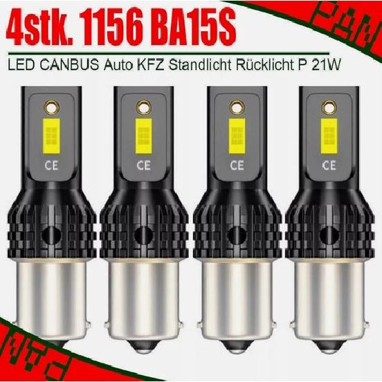 4 pcs 1156 BA15S 21W Brake Light Lamp LED CANBUS Car Car Parking Light