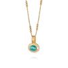 Layered Gemstone Necklace: Luxe European-American Design in Gold-Plated Copper with Jade and Moonstone Accents