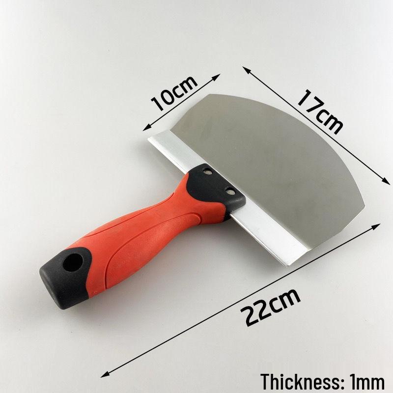 Curved Stainless Steel Spatula and Plastic Scraping Tool for Plastering and Wall Finishing, Free Shipping