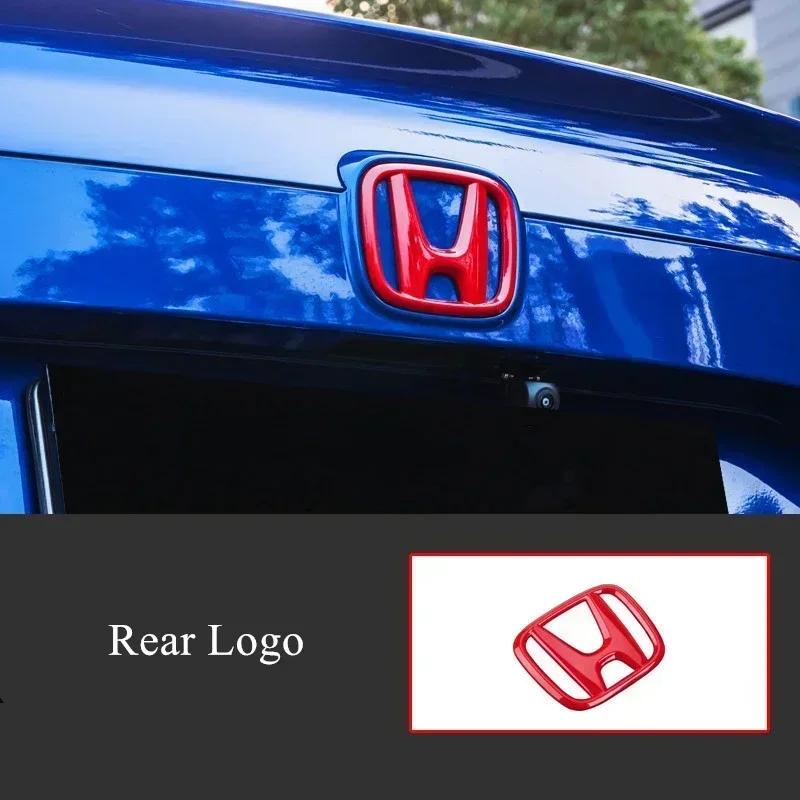 ABS Carbon Fiber Car Front Grille Sticker Rear Trunk Steering Wheel Emblem for Honda Logo Accord 10th 2020 2019 2018 Accessories
