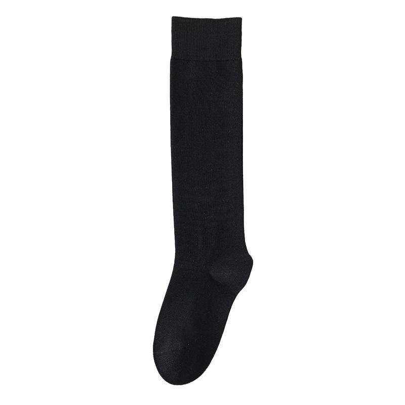 Knee High Socks for Women Soft Combed Cotton Long Socks Ladies Girls Knee Length Knee Socks