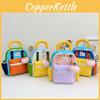 Stylish Color-blocking Children's Backpack For School With Ergonomic Supportive Design