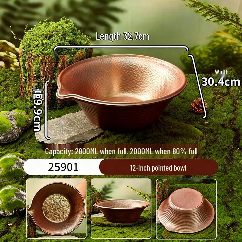 Melamine Plate for Gourmet Hot Pot, Barbecue & Shrimp: Mountain & Field Design