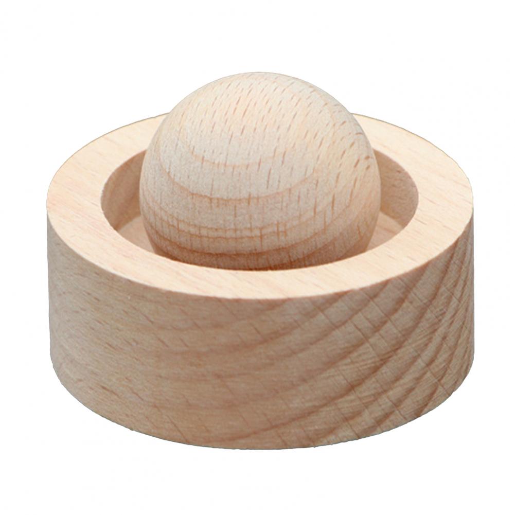Natural Wood Diffuser Wooden Essential Oil Diffuser Round Ball Aromatherapy Passive Diffuser for Home Office Bedroom Walnut