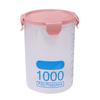 Food Storage Container 1000ml Plastic Stackable Airtight Cereal Dry Food Storage Jar for Kitchen Organization
