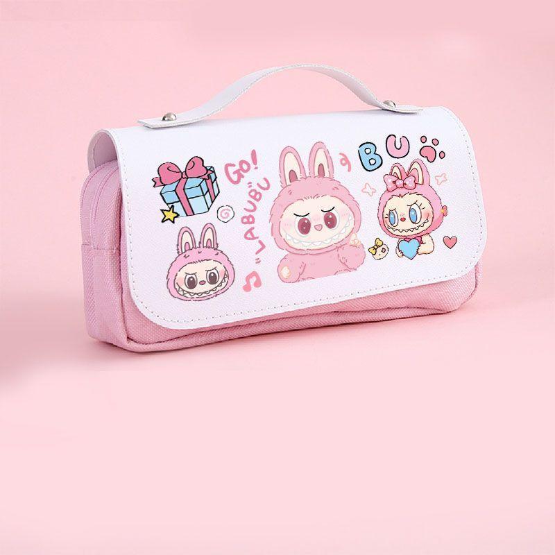 Pencil case student high value primary school student cute large capacity multi-functional pencil case stationery box