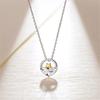 925 Sterling Silver Link Chain Zircon Star Charm Necklace Pendant For Women Girls Jewelry Accessories Choker Dz418