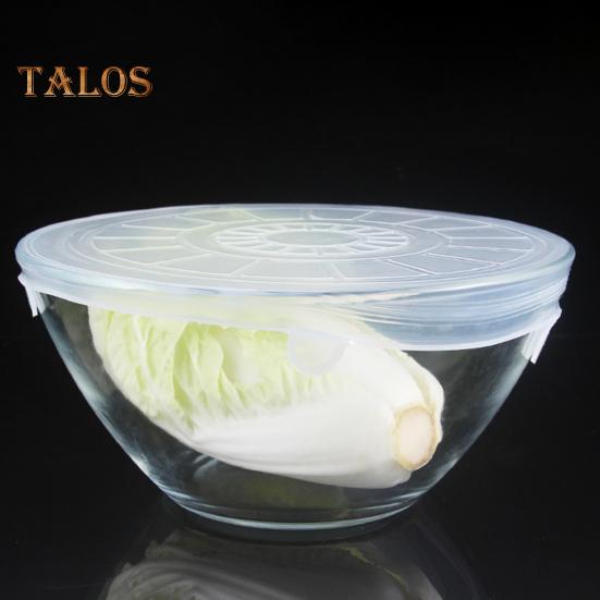 6Pcs Silicone Lid Cover Set Spill-proof Leak-proof Kitchen Helper Multi-size Fresh-keeping Lids for Containers High Low Temp Resistant Bowl Covers