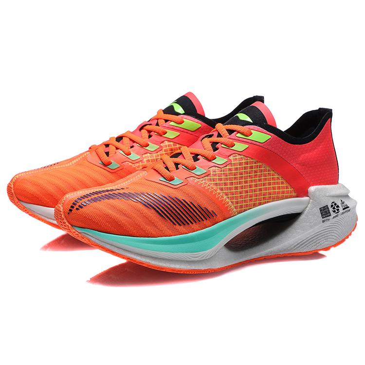 New LiNing Jueying Essential Low Top Running Shoes Women's Fluorescent Enamel Orange ARHR122-1