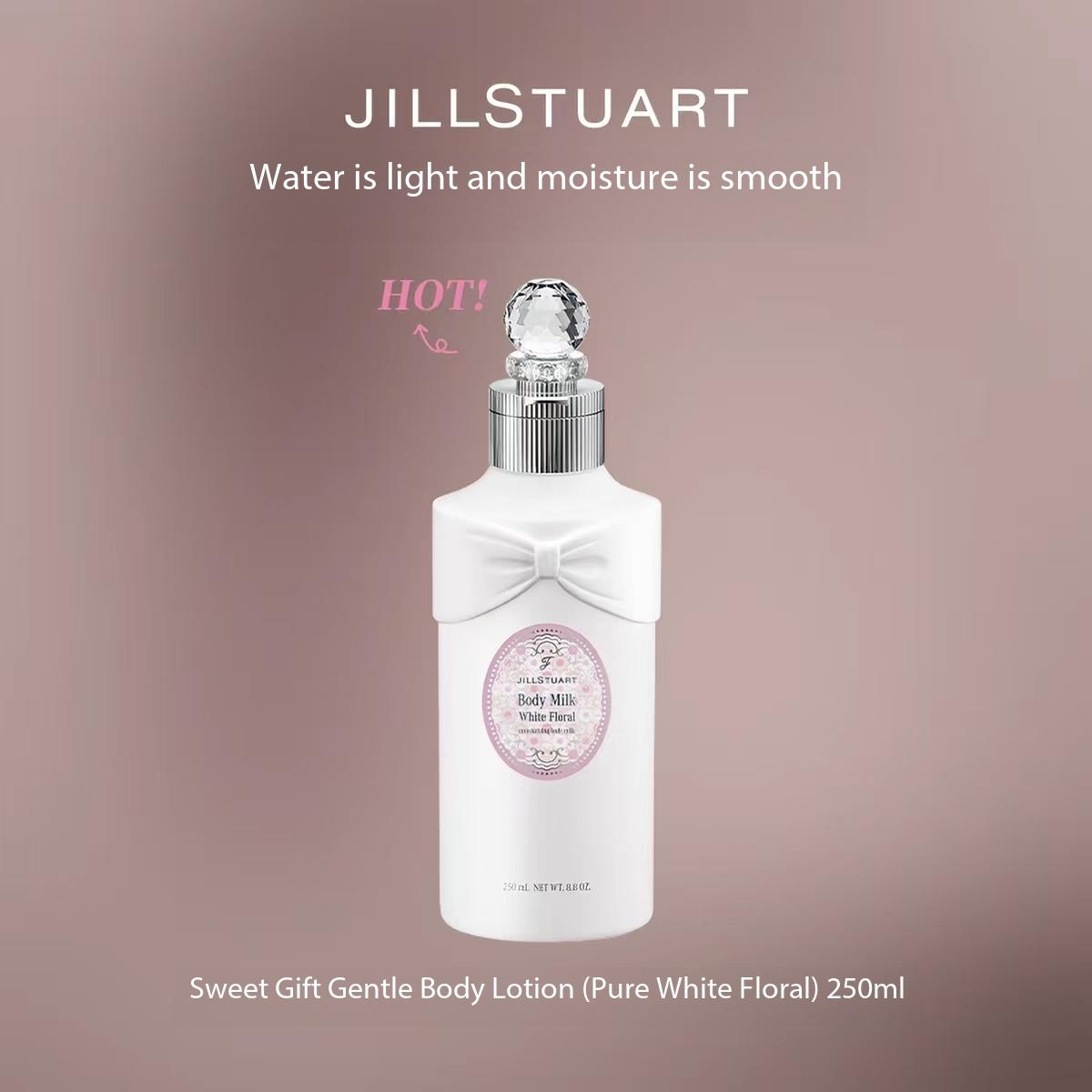 JILLSTUART Sweet Gift Gentle Care Body Lotion for Moisturizing and Long-lasting Fragrance Pure White Blossom