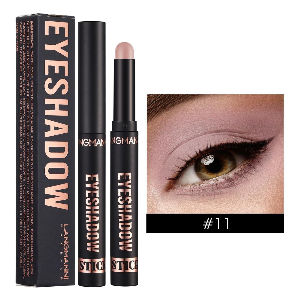 14 colori Shimmer Eye Shadow Stick Waterproof Long Lasting Glitter Eyeshadow Crayon Altamente Pigmentato Eye Makeup Eyeshadow Pencil Regalo per le donne