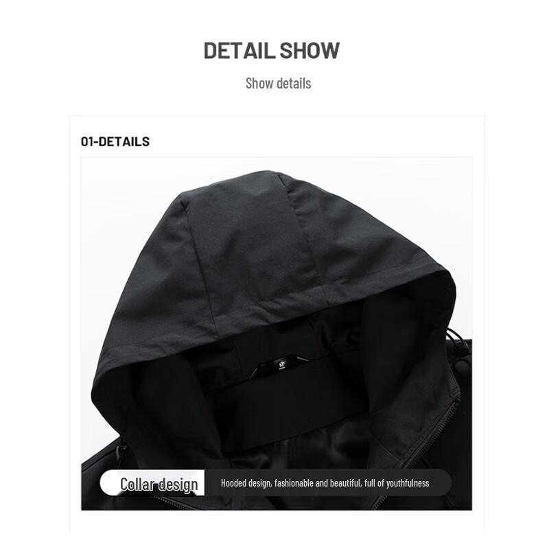 Wassup Sohot Men's Outdoor Windproof Casual Jacket