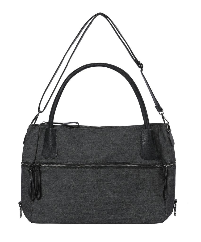 Mucent 4-Way Signature Logo Unisex Tote Bag (Black Denim)