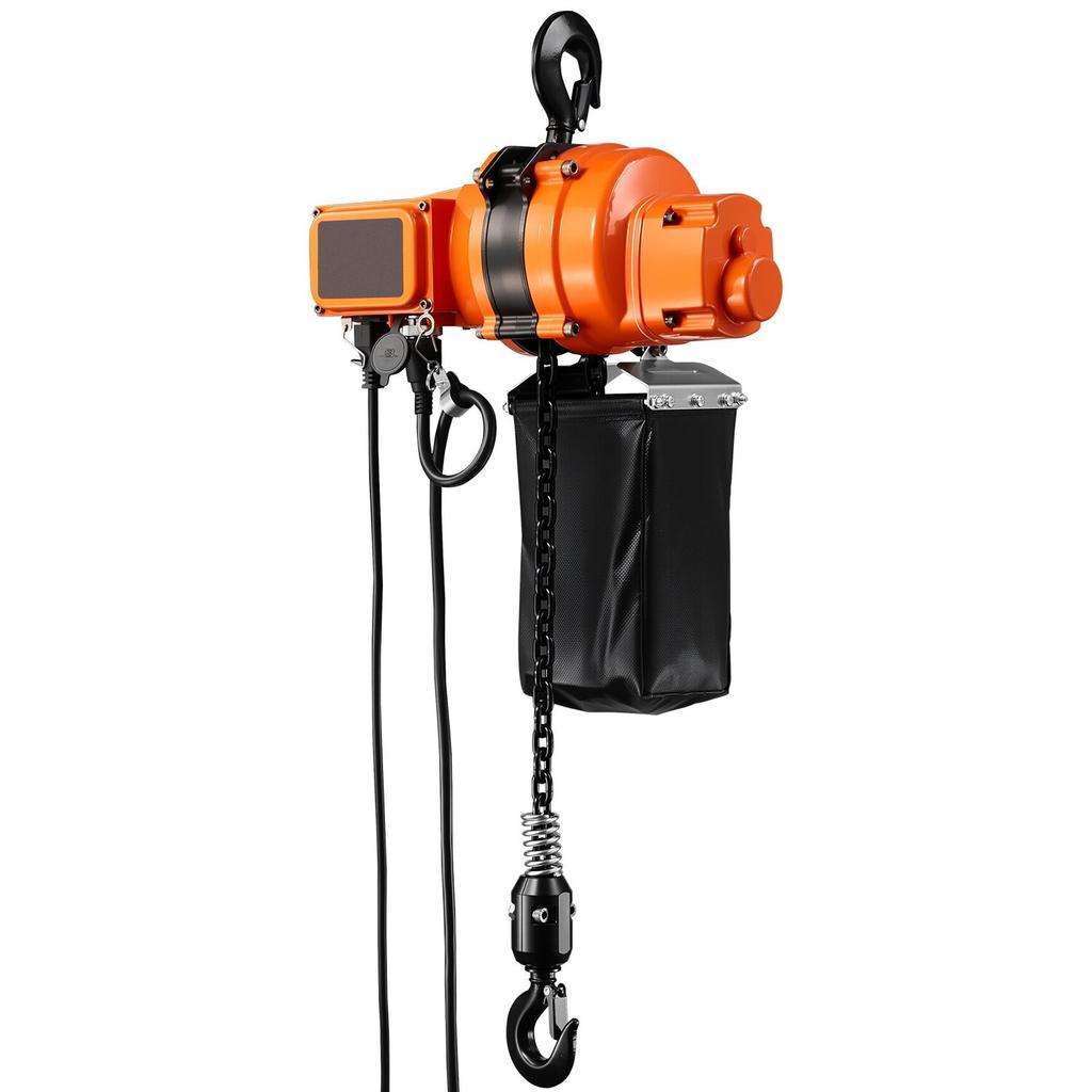 500 kg Electric Chain Hoist, 6 m Lifting Height, 230V Single Phase Overhead Crane with 100 m Wireless & 4.5 m Wired Remote Control, Power Electric