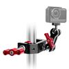 Aluminum Alloy Clamp with 1/4 3/8 Screw Holes for Stable Support of Cameras Lights in Photography Video