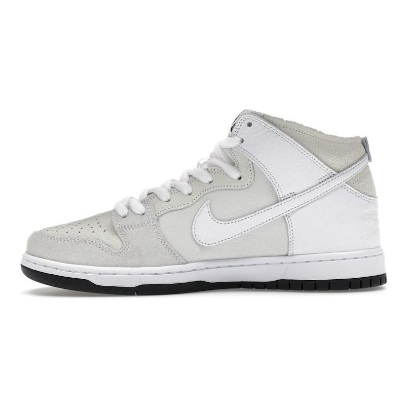 AntiHero X Nike Dunk High SB Wolf Grey Unisex Sneakers White Black HM5837-100