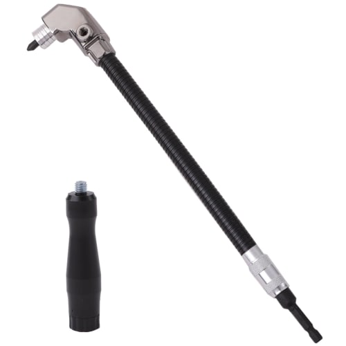 Rubonarie L-Shaped Angle Driver, Flexible, Compact, for Working In Tight Spaces (Black)