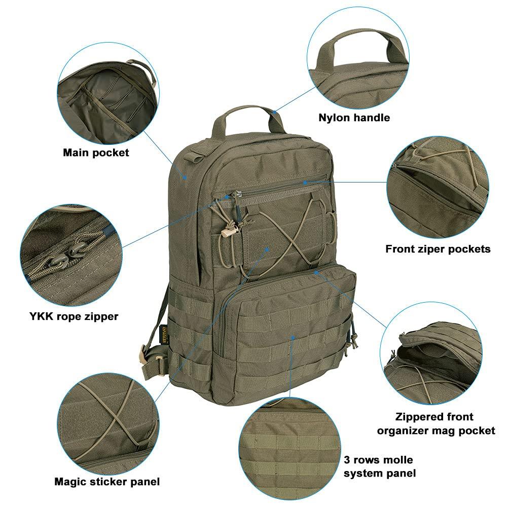 ELITE Militärischer Trinkrucksack, Nylon-Trinkbeutel, Molle, große Kapazität, taktischer Trinkrucksack [AUSGEZEICHNETER SPANKER]