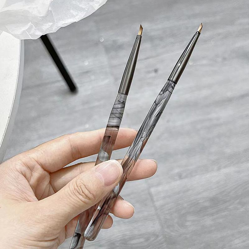 Nail Painting Uv Gel Drawing Embossing Brush Triangle Pen Ink Painting Handle Manicure Dotting Builder Tool For Nail Salon