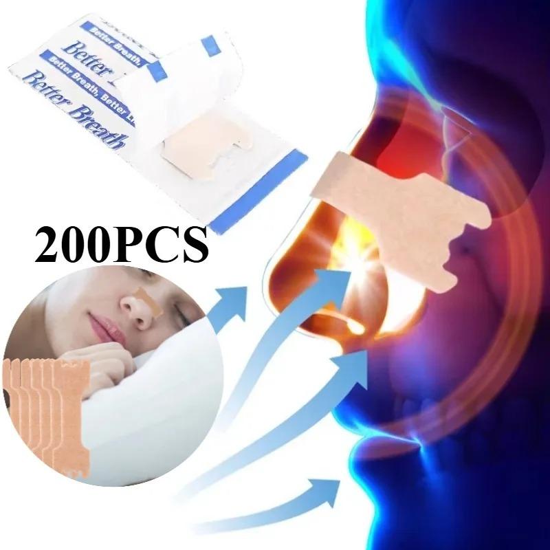 Durable And Safe 300/200/100Pcs Breath Nasal Strips Right Aid Stop Snoring Nose Patch Good Sleeping Patch Product Easier Breath Sleep Aid Decive