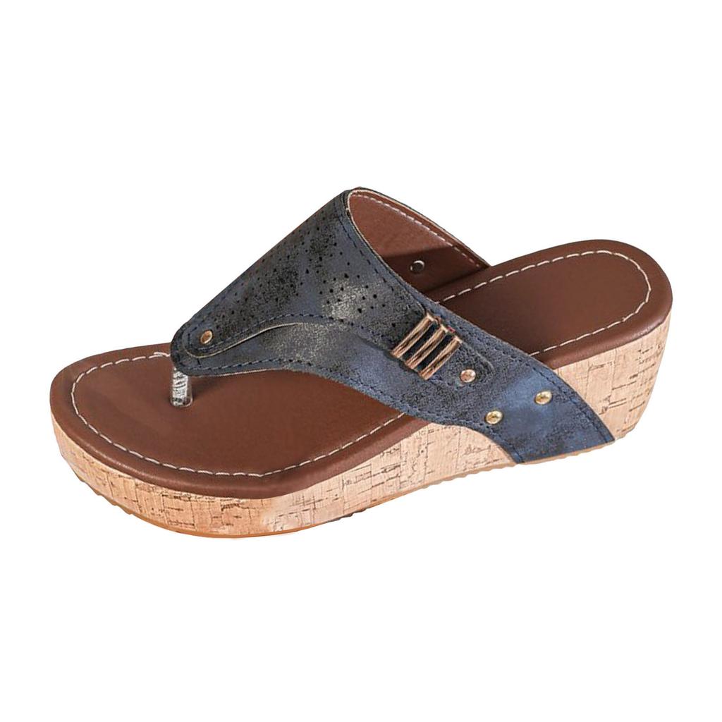 Damen Plateausandalen Keilabsatz Flip-Flops Modisch und Lässig Offene Clogsandalen Für Damen Größe 5 Sandalen mit Keilabsatz Für Damen Größe 11