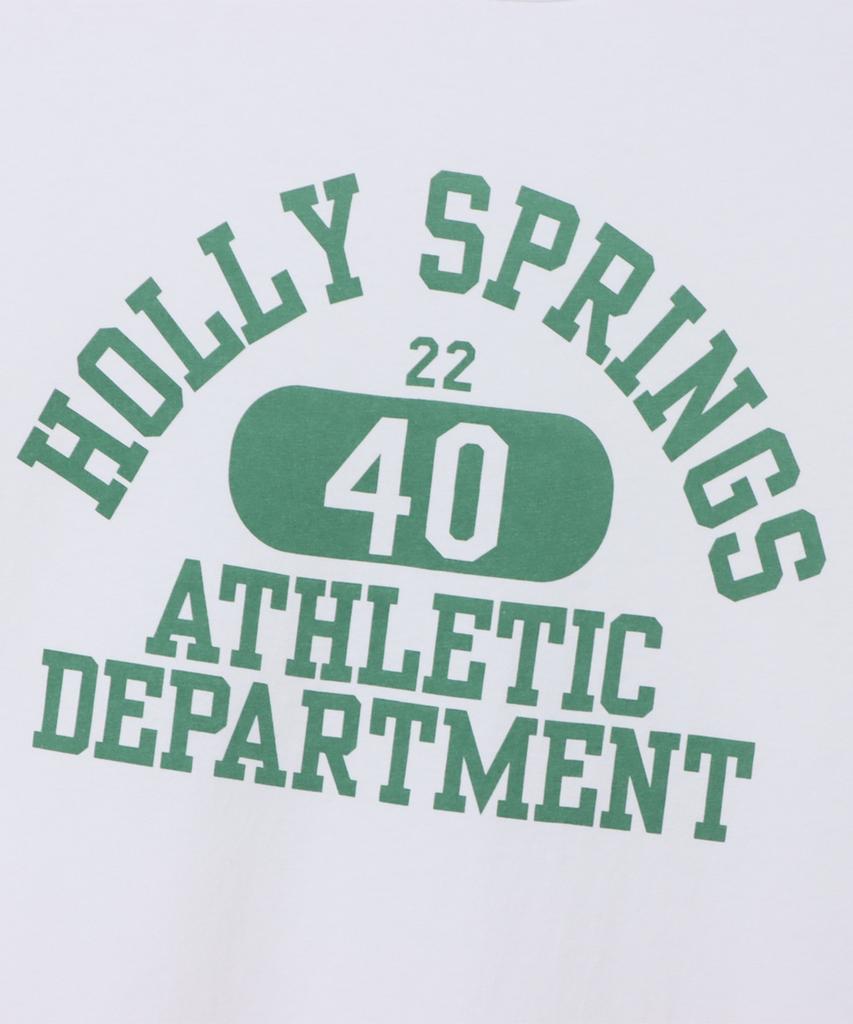 CHAMPION Basic Garment Washed Arch Graphic T-Shirt Green