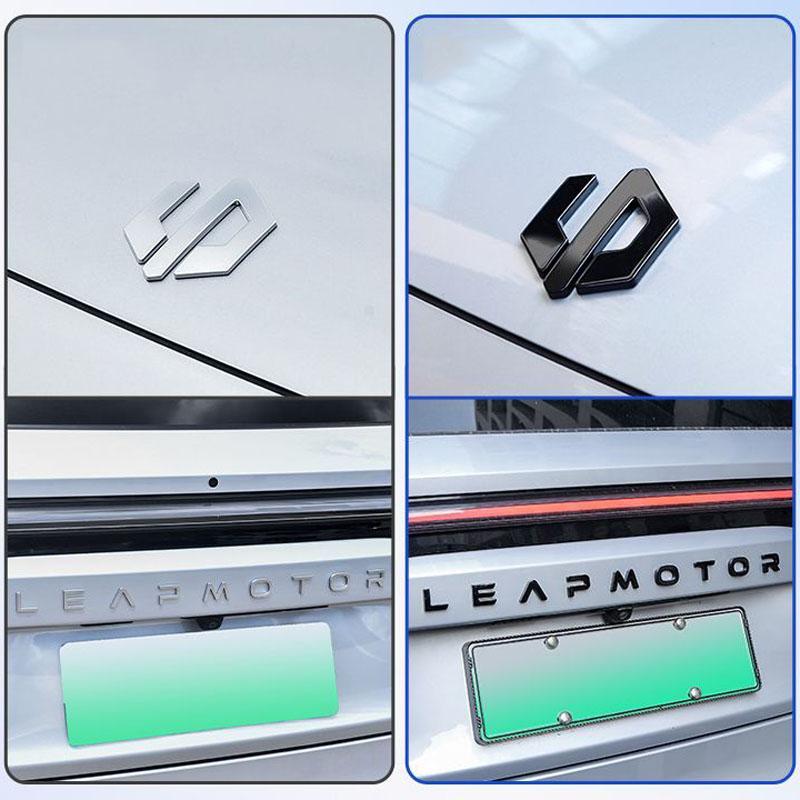 For Leapmotor C10 C16 C11 B10 Blackened Car Emblem Letter Sticker Black Warrior Exterior Modification Accessories