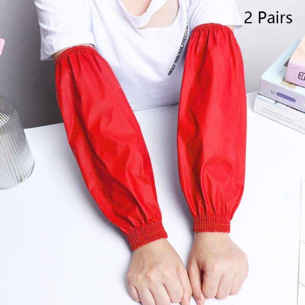 2 Pairs Waterproof Oversleeves Leather Arm Sheath Covers Arm Sleeves  Men Women