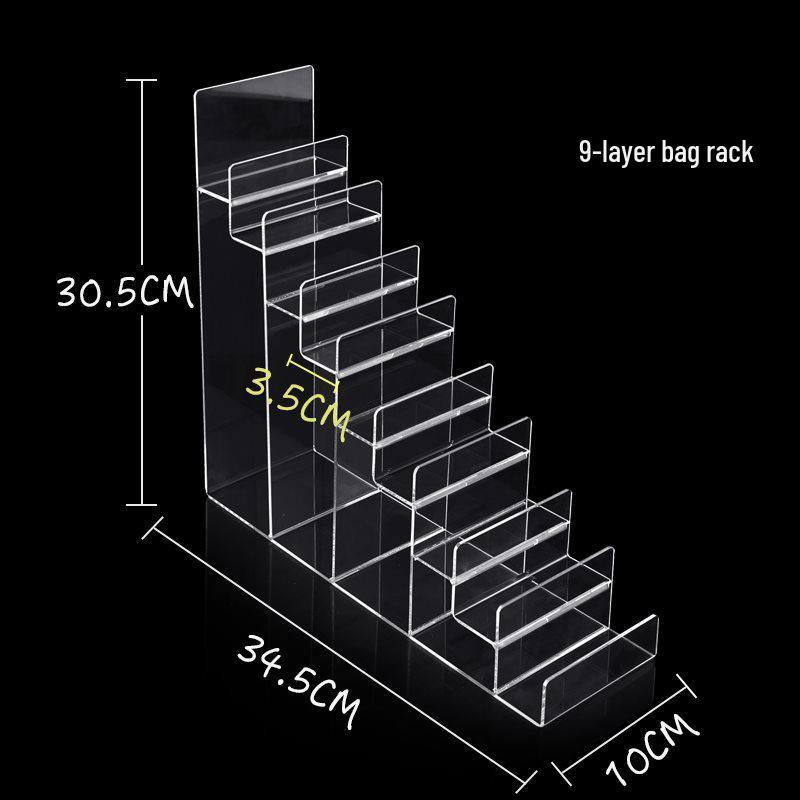 Transparent Acrylic Multi-Layer Wallet, Sunglasses & Jewelry Display Stand
