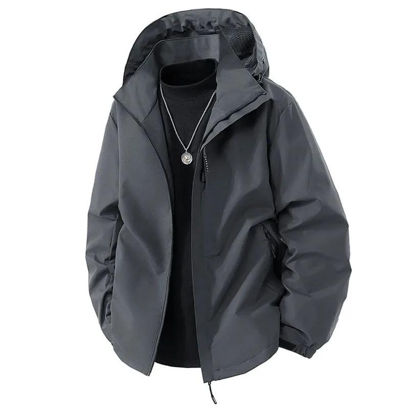 Men's Anti-Fouling, Waterproof, Windproof Parka - Insulated Hooded Jacket for Cold Weather Outdoor Activities