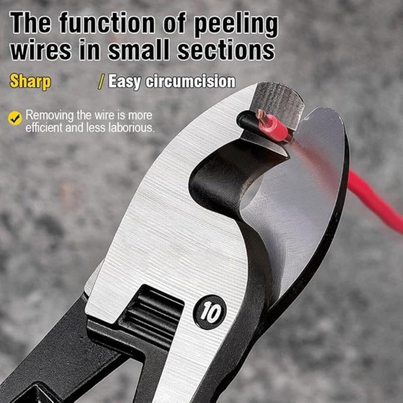 Noiseless Professional Quiet Cable Cutter Shear with Alloy Steel Suitable for Electricians Heavy Wire Cutting