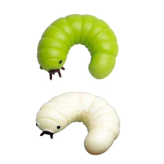 Simulated Caterpillar Squeeze Toy Slow Rising Anti-Anxiety Worm Fidget Toy Soft Stretchy Decompression Sensory Toy