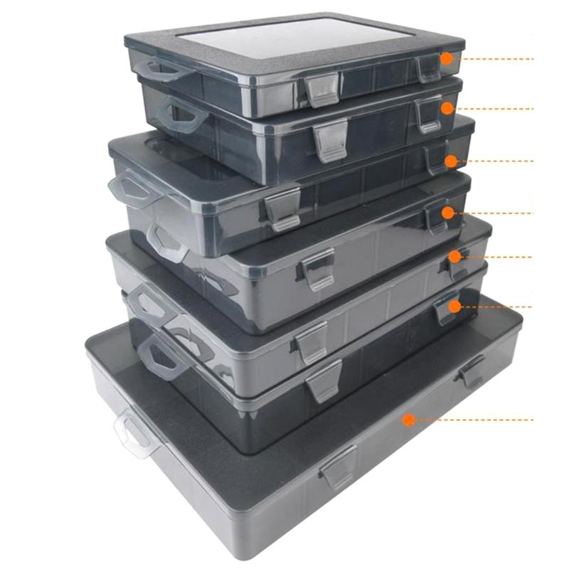 Organizador de Peças Pequenas 9/12/15/18/24 Compartimentos Organizador com Divisórias Removíveis para Ferragens Parafusos Porcas Pregos Contas