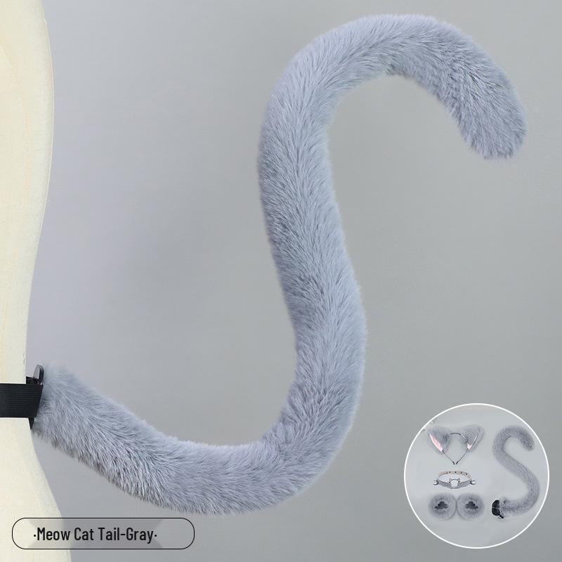 Handmade Plush Cat Girl Maid Fox Beast Ear Headband Hair Accessory