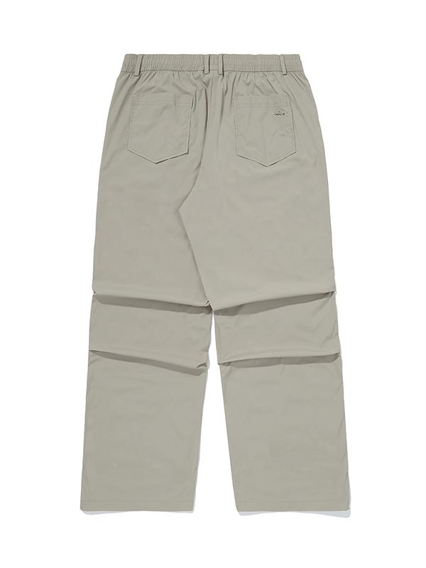 BBC EARTH Double Stitch Parachute Pants_Beige