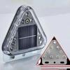 Multicolor LED Wireless Truck Lamp Solar Powered Strobe Flashing Triangle Lamp  Motorcycle Use