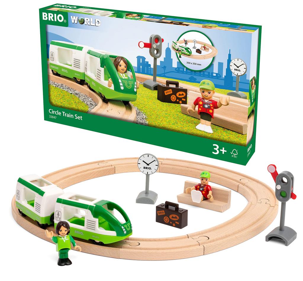 BRIO (Brio World) Train Starter Set Wooden Rail Train Steam Train 33847
