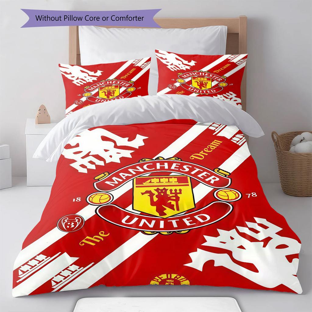 Thick MUFC Mat Bedding Quilt Set Quilt Cover Pillowcase Home Decoration Birthday Gift (1 * duvet cover + 2 * pillowcase, without core)