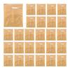 VOFUN-100Pcs Heat Seal Bakery Bags, Grease Proof Kraft Paper Biscuit Packaging Cake Bags For Packaging Donut Dough Baked Goods