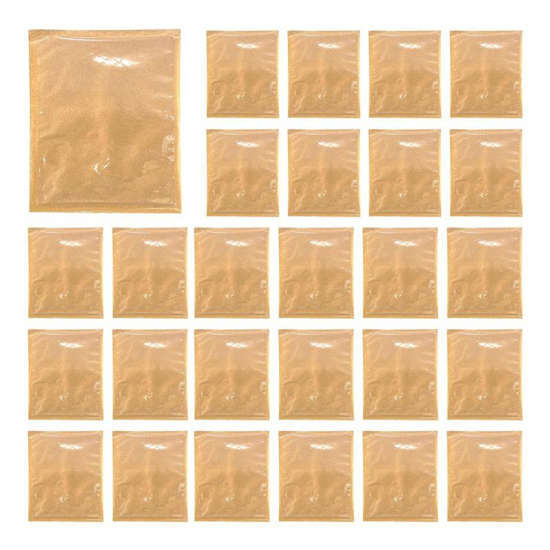 VOFUN-100Pcs Heat Seal Bakery Bags, Grease Proof Kraft Paper Biscuit Packaging Cake Bags For Packaging Donut Dough Baked Goods
