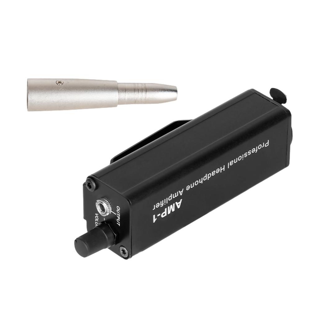 Universal XLR to 3.5mm Headphone Amplifier No Interference HiFi Sound Quality with Output Volume Control for Music Lover