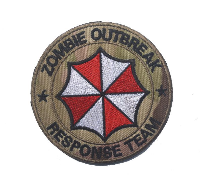 USS Zombie Response Team Armband Patch - Resident Evil Stickerei Klettverschluss