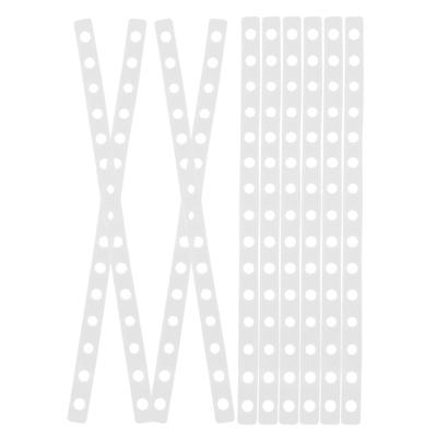 12Pcs Lightweight Closet Hanger Strips with Multi Holes for Organizing Clothes and Displaying Garments Elegantly